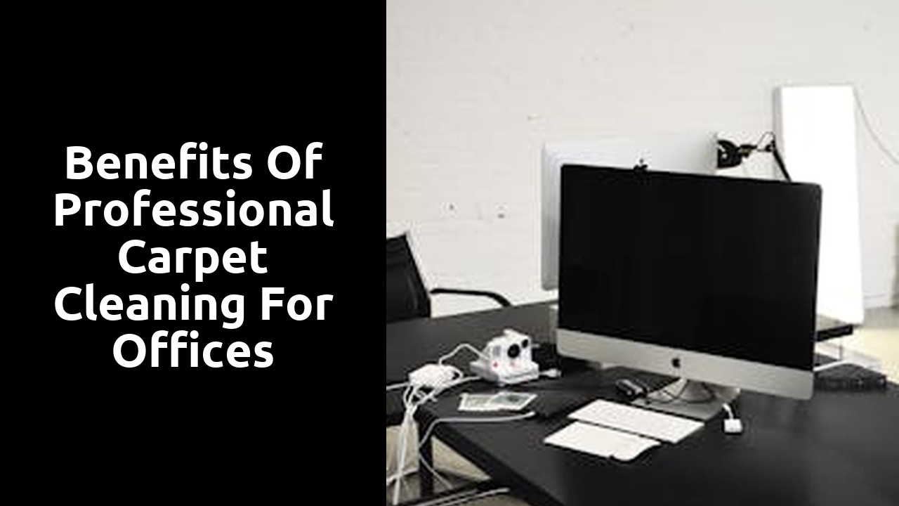 Benefits of Professional Carpet Cleaning for Offices