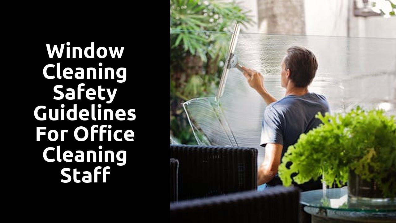 Window Cleaning Safety Guidelines for Office Cleaning Staff